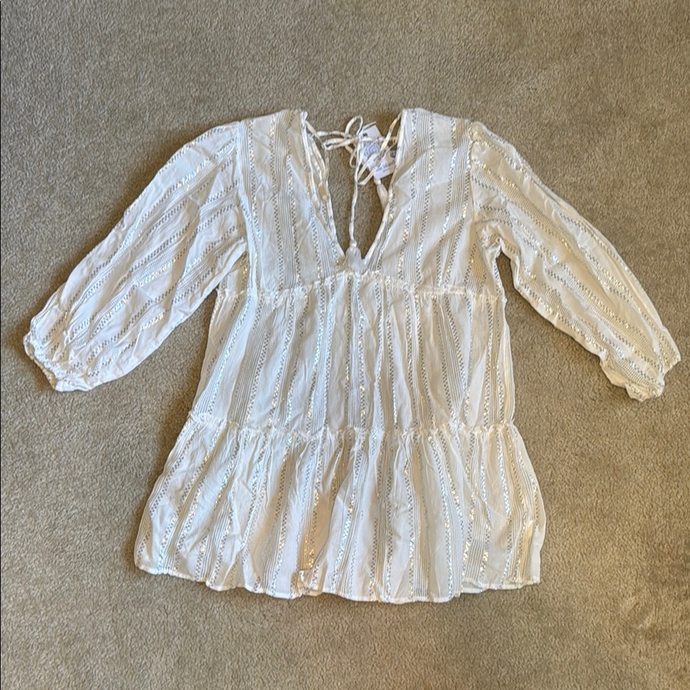 Blue Island Mini Summer Long Sleeve Dress